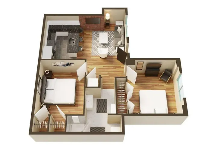 Apartment Upscale Shadyside Double King Suite, Private Entrance With Front Porch